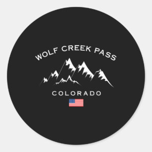 Sticker Rond Wolf Creek P Colorado Rocky Mountains Ski Resort S