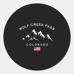 Sticker Rond Wolf Creek P Colorado Rocky Mountains Station de s