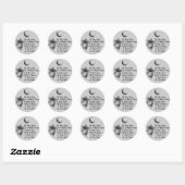 Sticker Rond Wolf Dreams (Feuille)