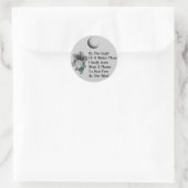 Sticker Rond Wolf Dreams (Sac)
