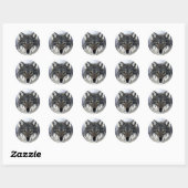Sticker Rond Wolf Eyes (Feuille)