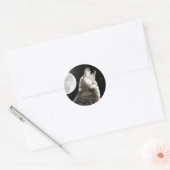 Sticker Rond Wolf & Moon (Enveloppe)