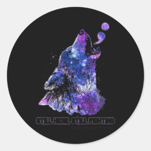 Sticker Rond Wolf Toujours Là Pour Lutter Contre Le Suicide