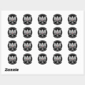 Sticker Rond Wolfpack HMH-466 (Feuille)