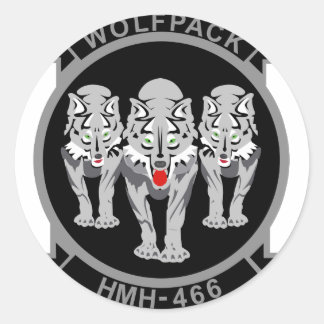 Sticker Rond Wolfpack HMH-466