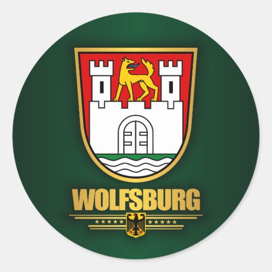 Sticker Rond Wolfsburg (Devant)