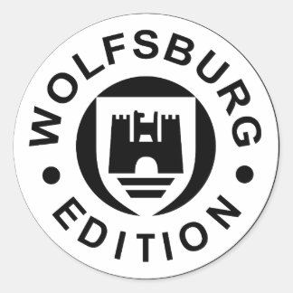 Sticker Rond Wolfsburg Edition (noir)