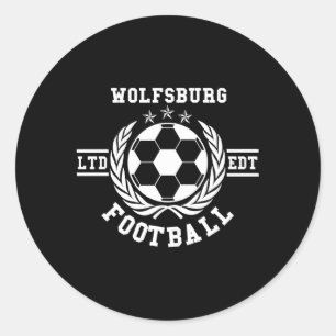 Sticker Rond Wolfsburg Soccer Jersey