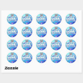 Sticker Rond Wolfy Slimezz (Feuille)