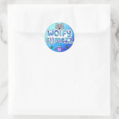 Sticker Rond Wolfy Slimezz (Sac)