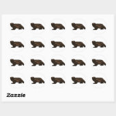 Sticker Rond Wolverine (Feuille)