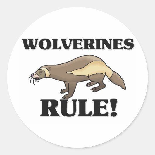 STICKER ROND WOLVERINES ! (Devant)
