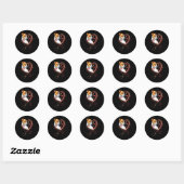 Sticker Rond Womans Jack Russell Terrier Shirt Parson Russell T (Feuille)