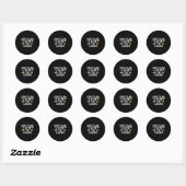 Sticker Rond Womens Funny Baker Quote, Don't Talk To Me I'm Bak (Feuille)