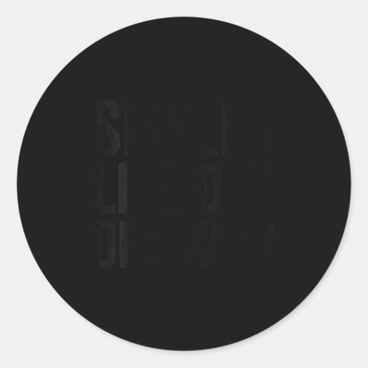 Sticker Rond Womens Funny Drinking Shirt For Men Women Smells L (Devant)