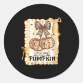 Sticker Rond Womens I'm Her Pumpkin Cherry Couple Coquette Bow (Devant)
