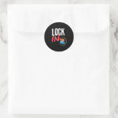 Sticker Rond Womens Lock In You Got This Teacher Testing Motiva (Sac)