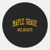 Sticker Rond Womens Maple Shade High School Hs Maple Shade Nj V (Devant)
