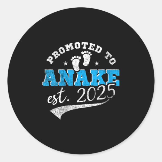 Sticker Rond Womens Promoted To Anake 2025 New Hawaiian Aunt Vi (Devant)