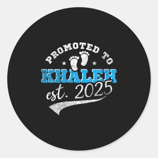 Sticker Rond Womens Promoted To Khaleh 2025 New Iranian Aunt Vi (Devant)