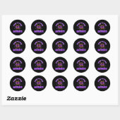 Sticker Rond Wonder Twin Powers Activer Identique Et Fraterna (Feuille)
