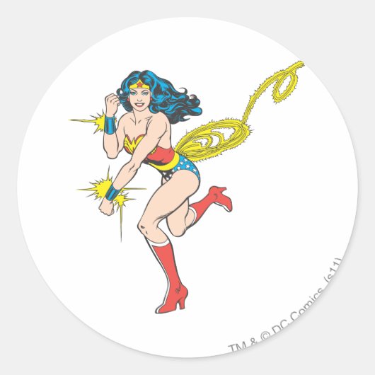 Sticker Rond Wonder Woman Cuffs (Devant)