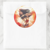 Sticker Rond Wonder Woman Encyclopedia (Sac)