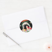 Sticker Rond Wonder Woman Jaws (Enveloppe)
