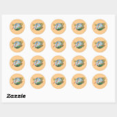 Sticker Rond Wonder Woman Paradise Island (Feuille)