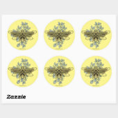Sticker Rond Wonder Woman Queen Bee Logo (Feuille)