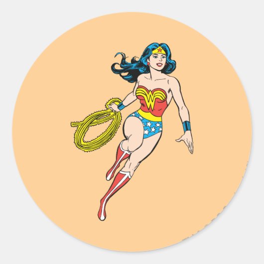 Sticker Rond Wonder Woman Run (Devant)