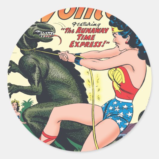 Sticker Rond Wonder Woman Runaway Time Express (Devant)