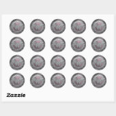 Sticker Rond Wonder Woman Shield Motif (Feuille)