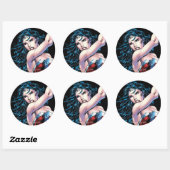 Sticker Rond Wonder Woman Swning Sword (Feuille)