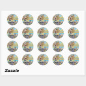 Sticker Rond Wonder Woman Themyscira (Feuille)