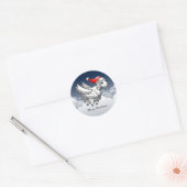 Sticker Rond Wonderful Christmas Lamb (Enveloppe)