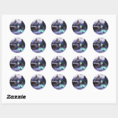 Sticker Rond Wonderland Snow Scene 2020 (Feuille)