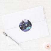 Sticker Rond Wonderland Snow Scene 2020 (Enveloppe)
