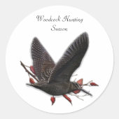Sticker Rond Woodcock (Devant)