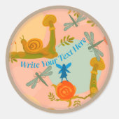 Sticker Rond Woodland Fairytale personnalisée (Devant)