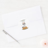 Sticker Rond Woodland Raccoon (Enveloppe)