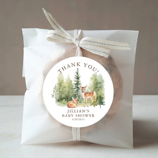 Sticker Rond Woodland Wonder Deer