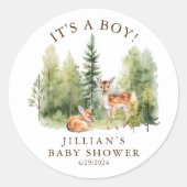 Sticker Rond Woodland Wonder Deer (Devant)