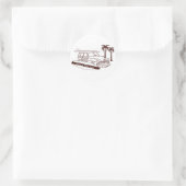 Sticker Rond Woody's Surf Shop (Sac)