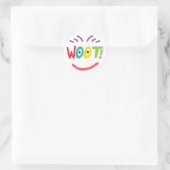 Sticker Rond Woot ! (Sac)