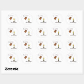 Sticker Rond Word et sacrements (Feuille)