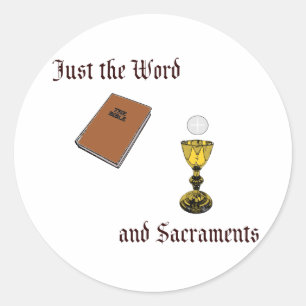 Sticker Rond Word et sacrements