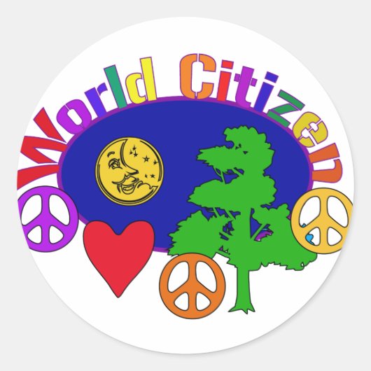 Sticker Rond World Citizen (Devant)