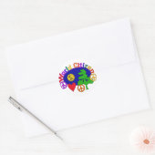 Sticker Rond World Citizen (Enveloppe)
