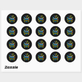 Sticker Rond World Down Syndrome Day  Support and Awareness 3.2 (Feuille)